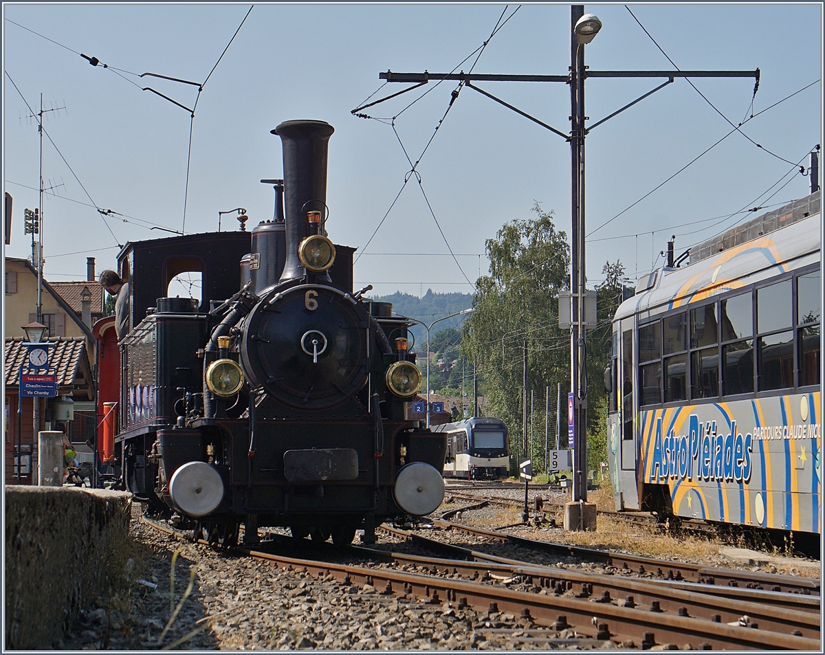 The Blonay Chamby Railways G 3/3 N° 6 in Blonay.01.07.2018