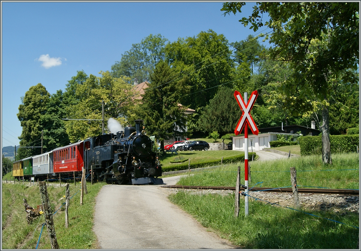 The Blonay-Chamby steamer train near Chaulin.
28.06.2015