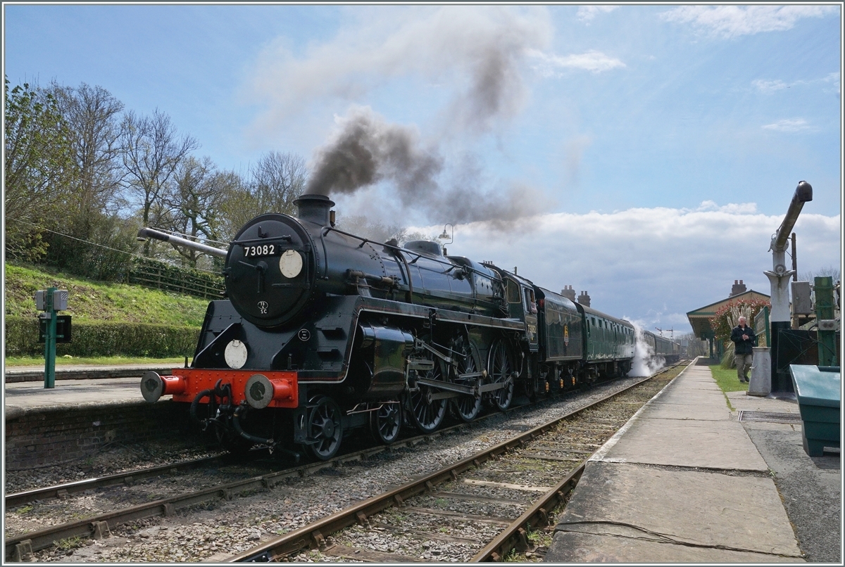 The Bluebell Railway 73082 in Horsted Keynes. 
23.04.2016