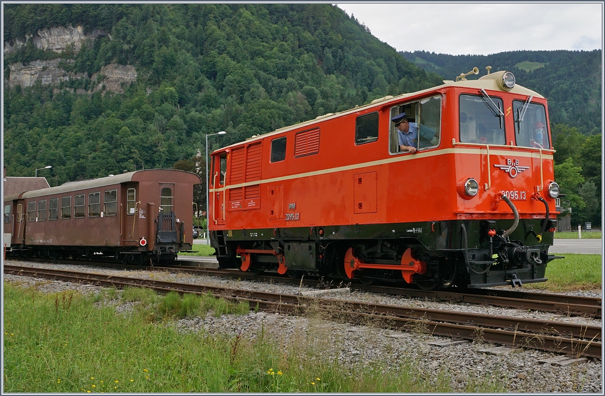 The BWB ÖBB 2095.13 in Schwarzenberg (Bf).
09.07.2017