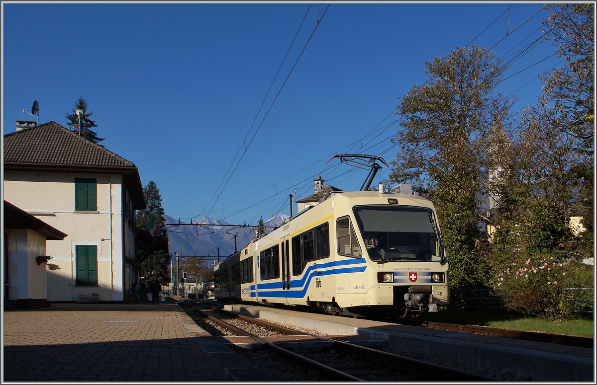 The Centovalli-Express in Trontano.
31.10.2014