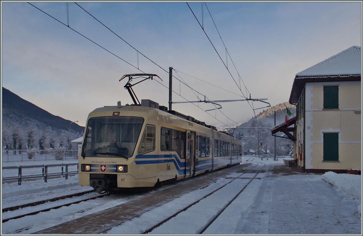 The  Centovalliexpress  from Domodossola to Locarno in Druogno.
08.01.2016