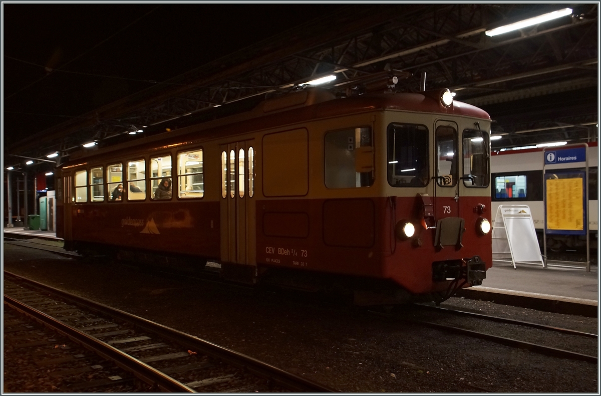 The CEV BDe 2/4 74 in Vevey.
8. 01.2016