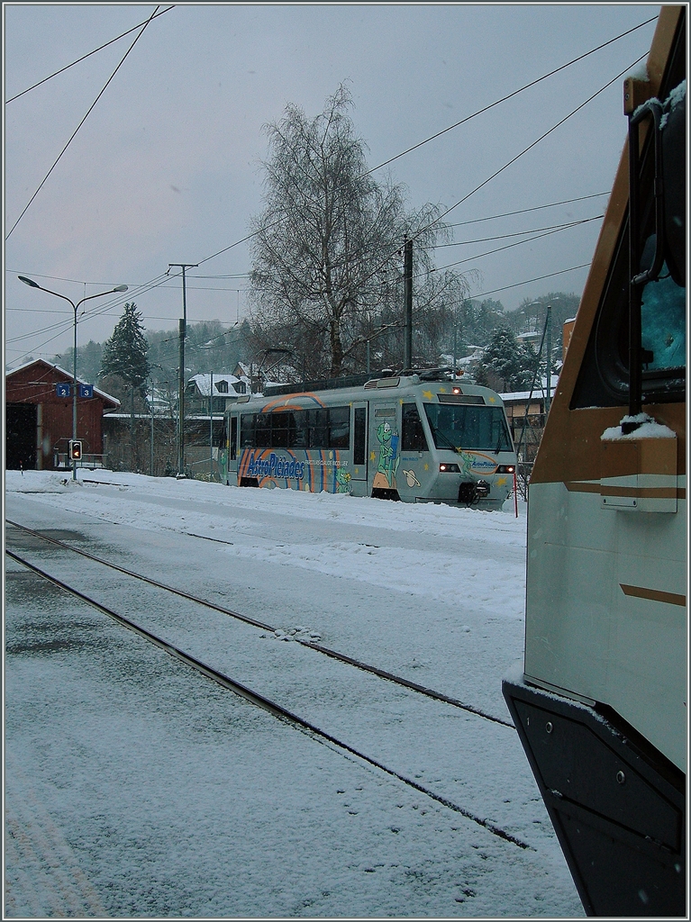 The CEV Beh 2/4 N° 72  Astro-Pleiades  in Blonay. 
10.12.2012