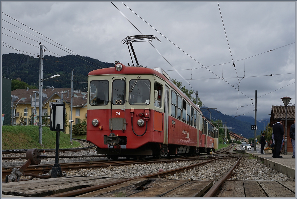 The CEV MVR BDeh 2/4 74 in Blonay by the Blonay Chamby Railway.
17.09.2016