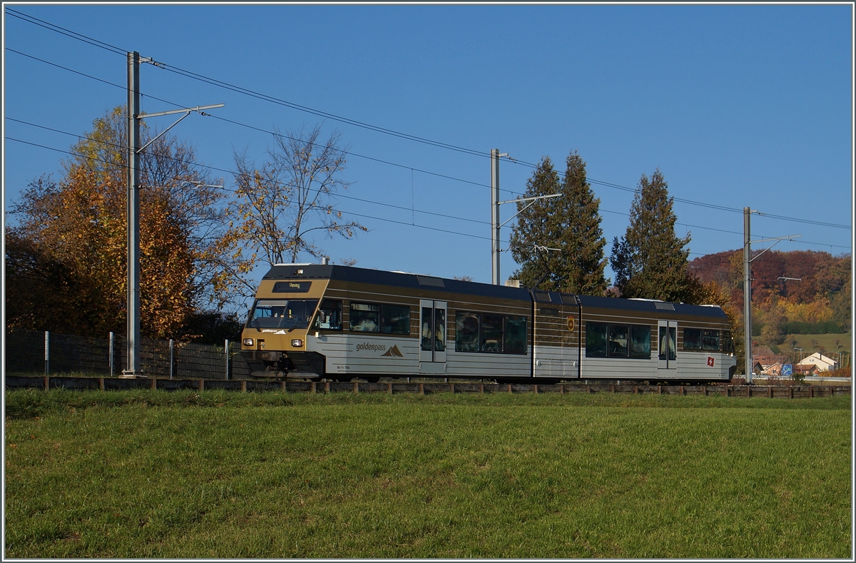 The CEV MVR Be2/6  Blonay  by Château d'Hauteville. 

02.11.2015