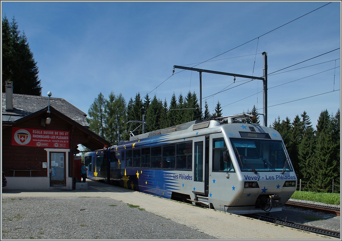 The CEV Train des Etoiles on the summit Station Les Pleiades.
27.08.2015