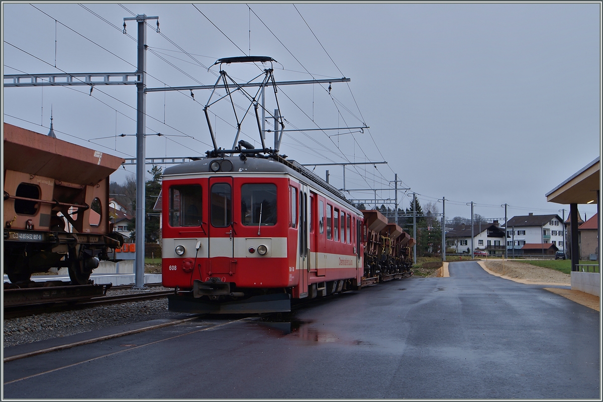 The CJ BDe 4/4 608 in Le Noirmont.
17.11.2014