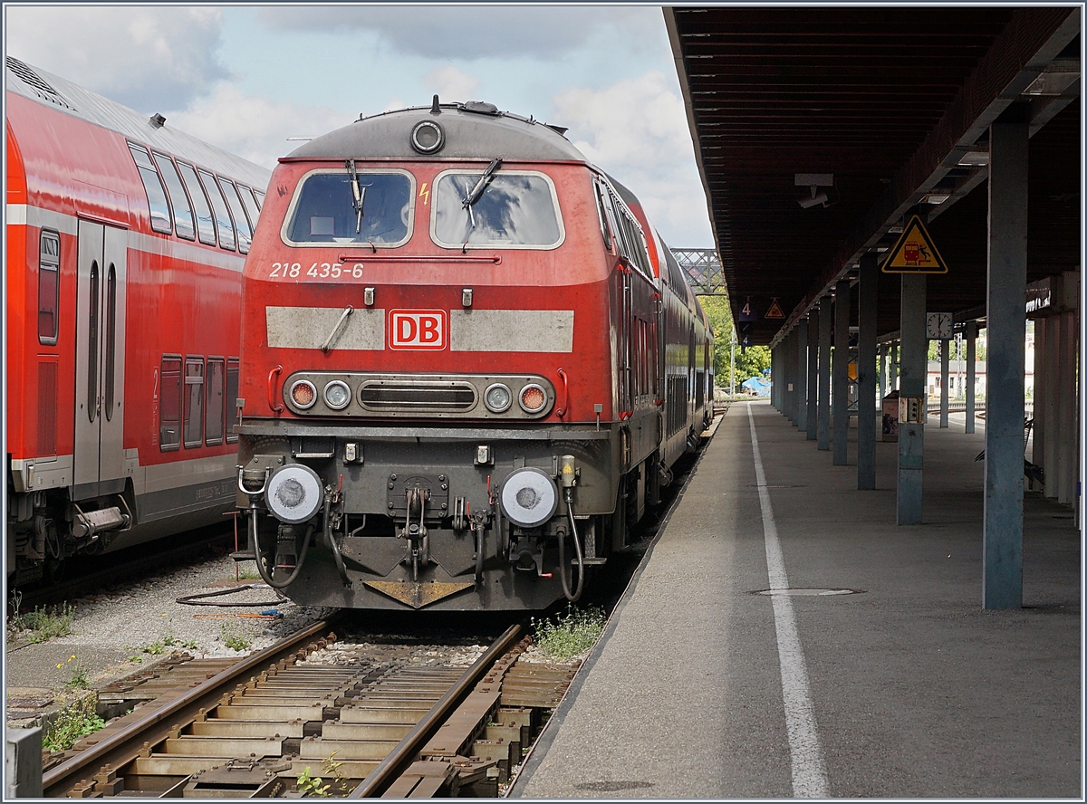 The DB 218 435-6 in Lindau Hbf.
24.09.2018