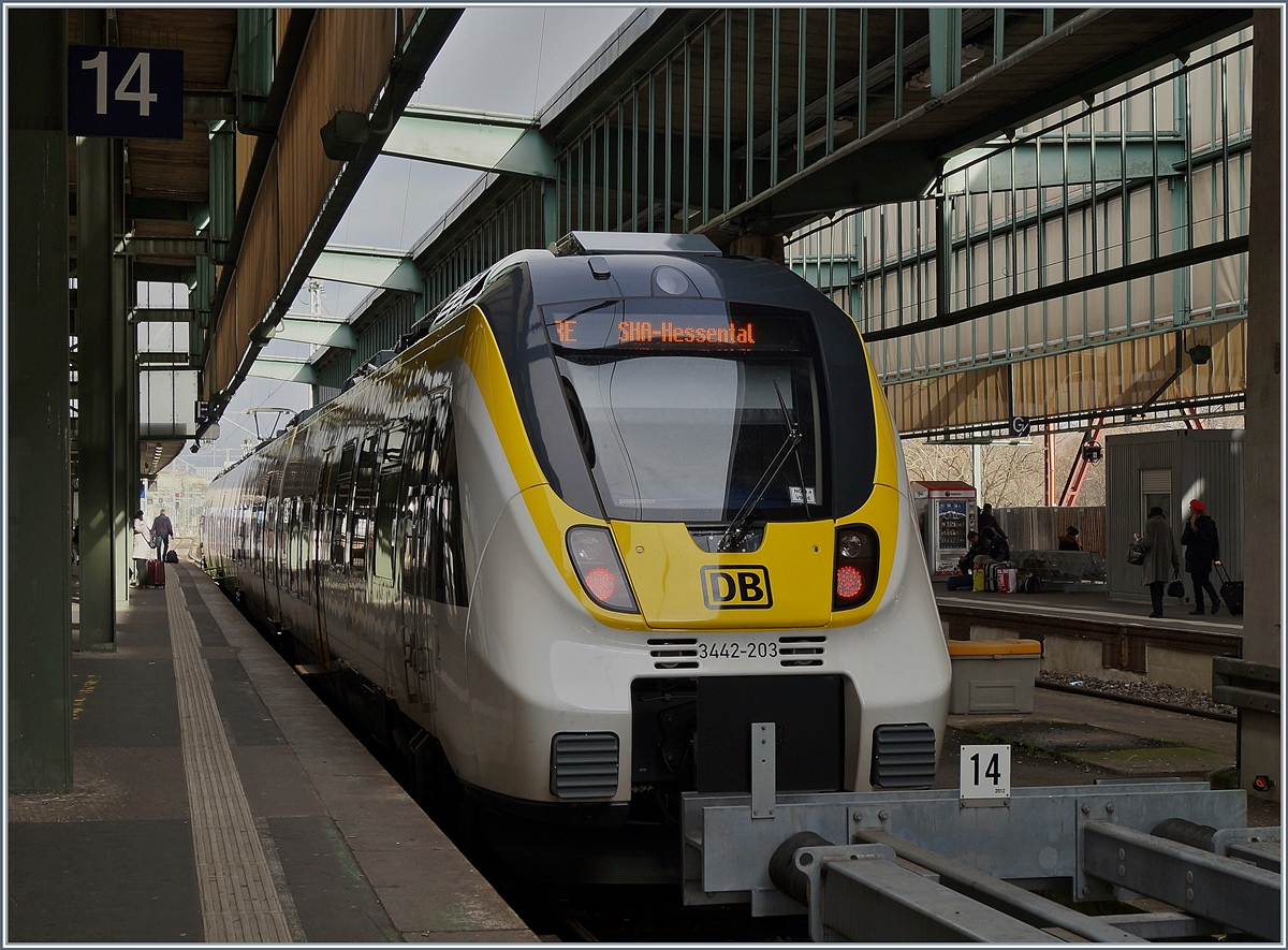 The DB ET 3442-203 in Stuttgart.
02.01.2018