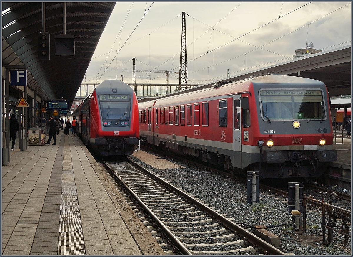 The DB VT 563 628 in Ulm.
02.01.2018