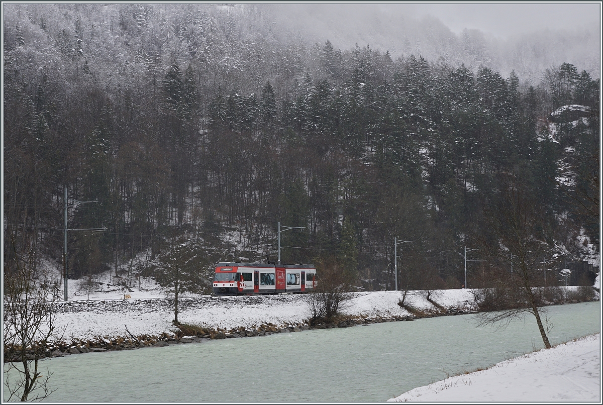 The ex CEV Be 2/6 7004  Montreux, now runs as Be 125 013 on the Zentralbahn towards the Aareschlucht towards its destination Innertkirchen.

March 15, 2021