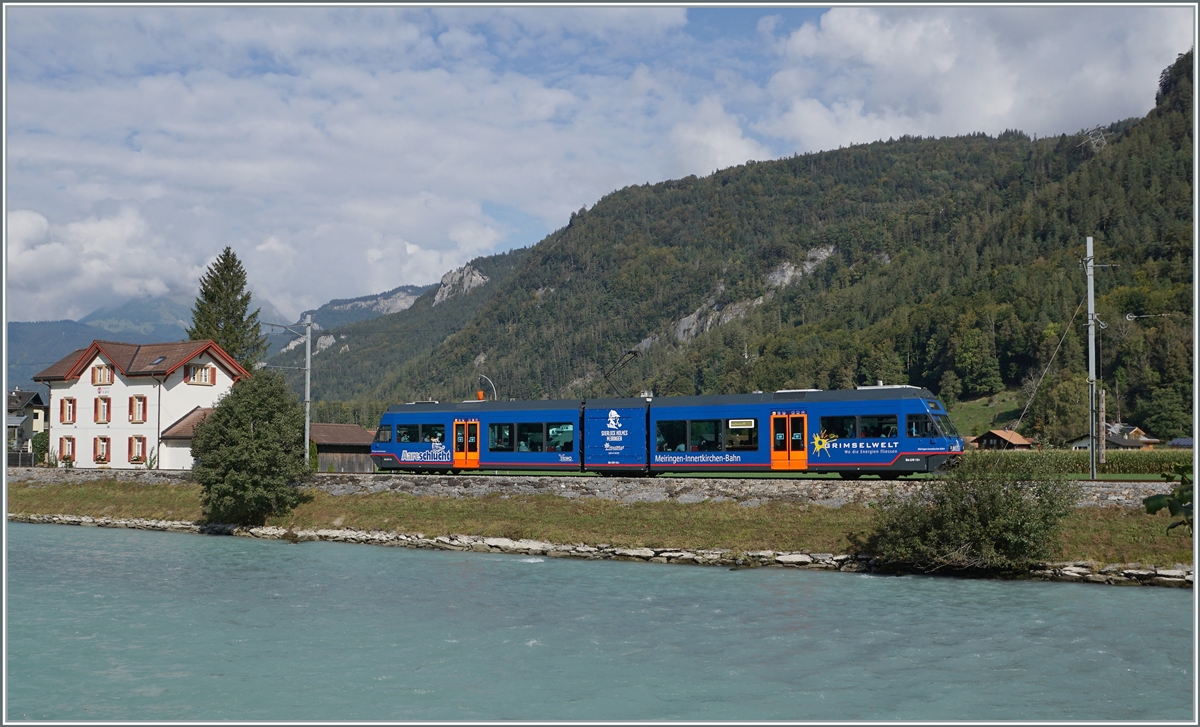 The ex CEV MVR Be 2/6 7004  Montreux  is now the MIB Be 2/6 13 here by the Aareschlucht West Station.

22.09.2020