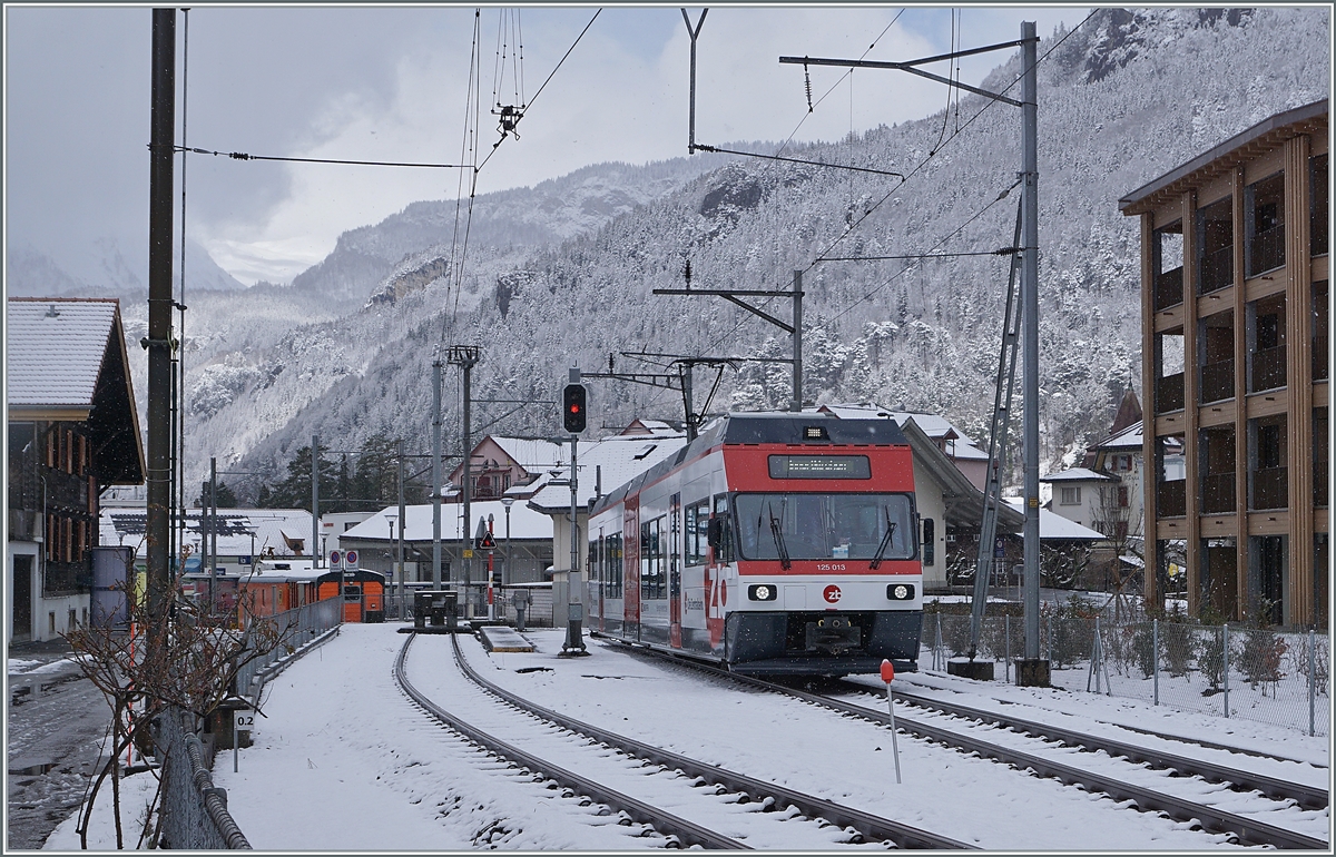 The ex CEV MVR GTW Be 2/6 7004  Montreux  is now by the Zentralbahn the Be 125 013 (90 85 847 0013-6) and runs trough the old MIB Statin Meiringen 

16.03.2021