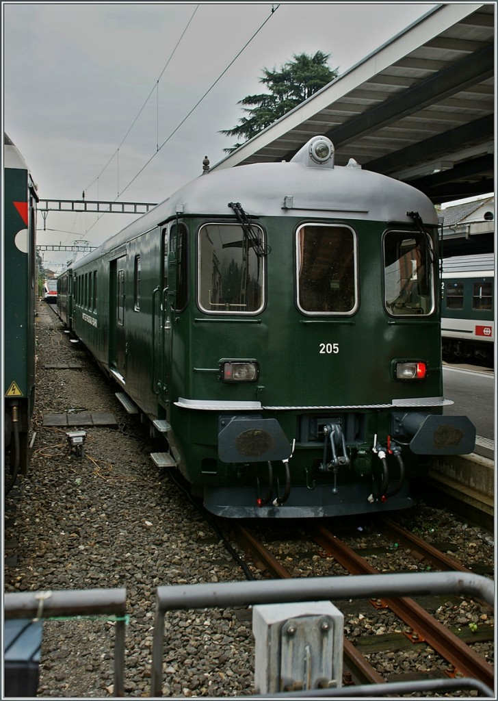 The ex SBB BDt (now VH-MThB BDt 215) in Locarno. 
15.09.2013