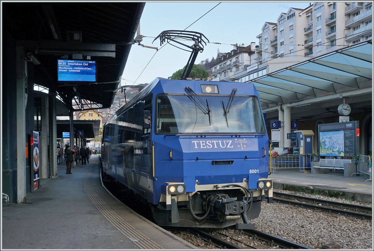 The first direct GPX - Goldenpass Express from Montreux to Interlaken Ost in Montreux.

11.12.2022