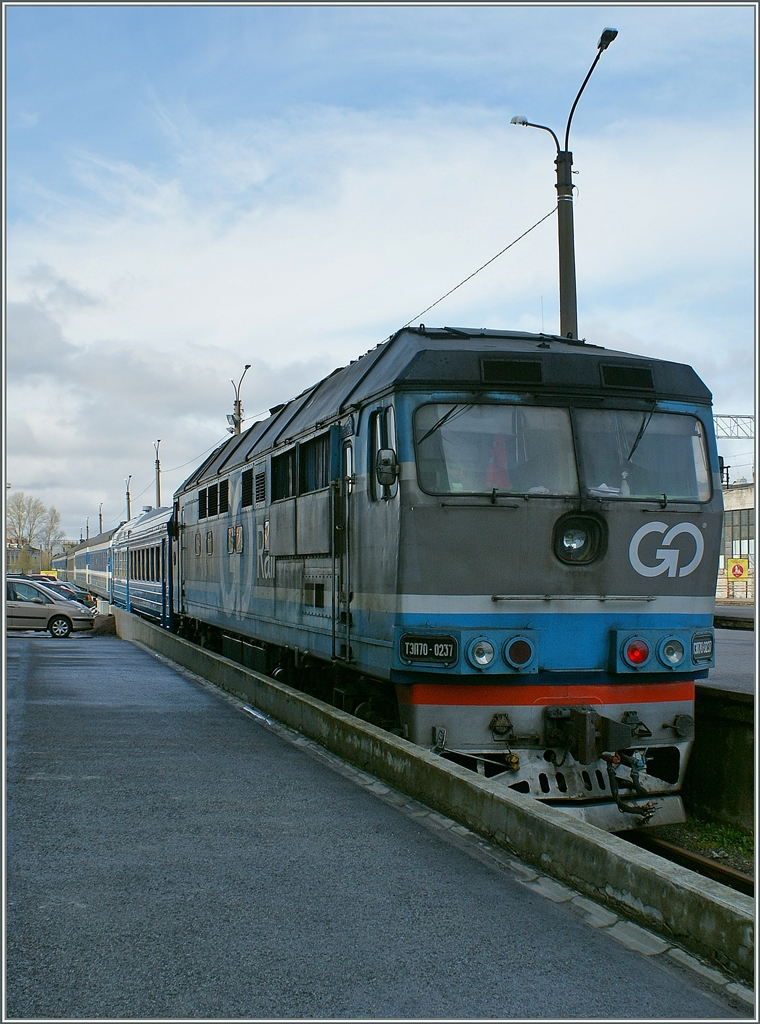 The GO Night Train Service from Maskva is arrived at Talllinn Station.
07.05.2012