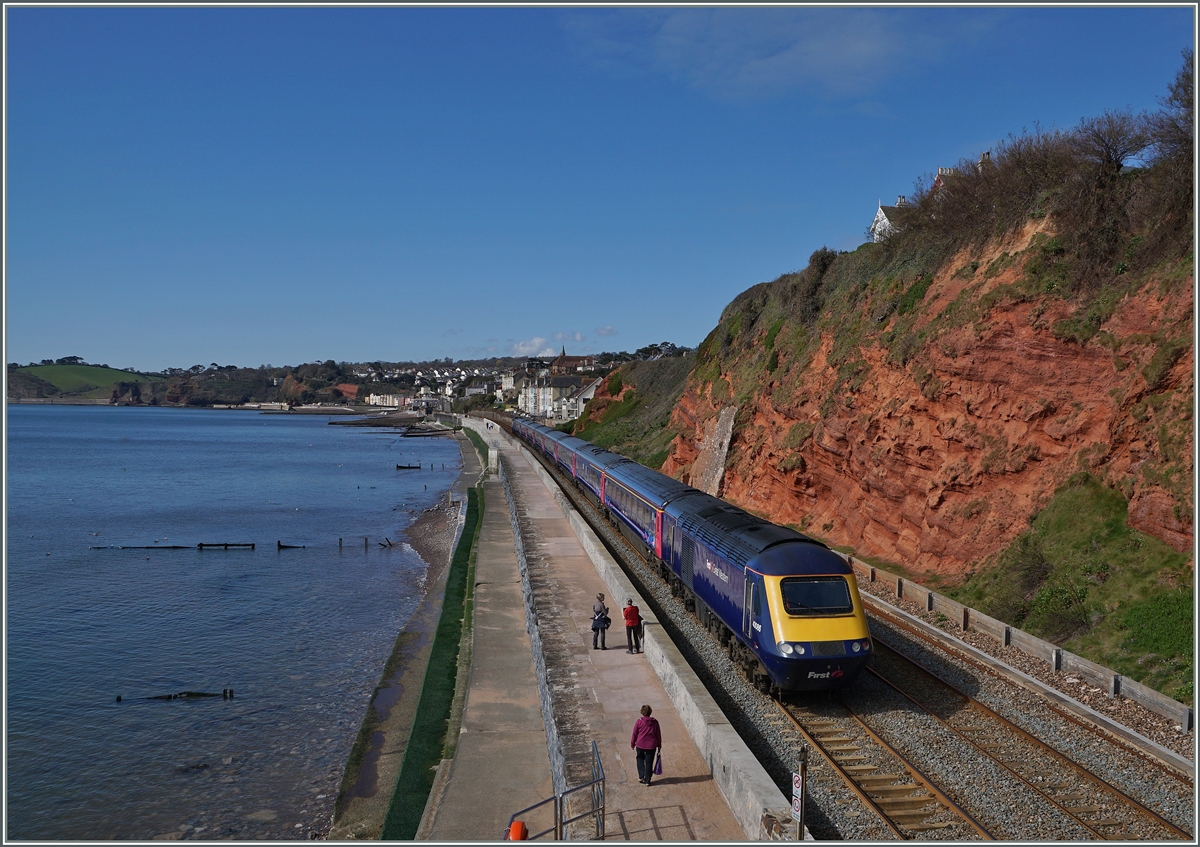 The Great Western Railway GWR HST 125 Class 43 near Dalish.
19.04.2016