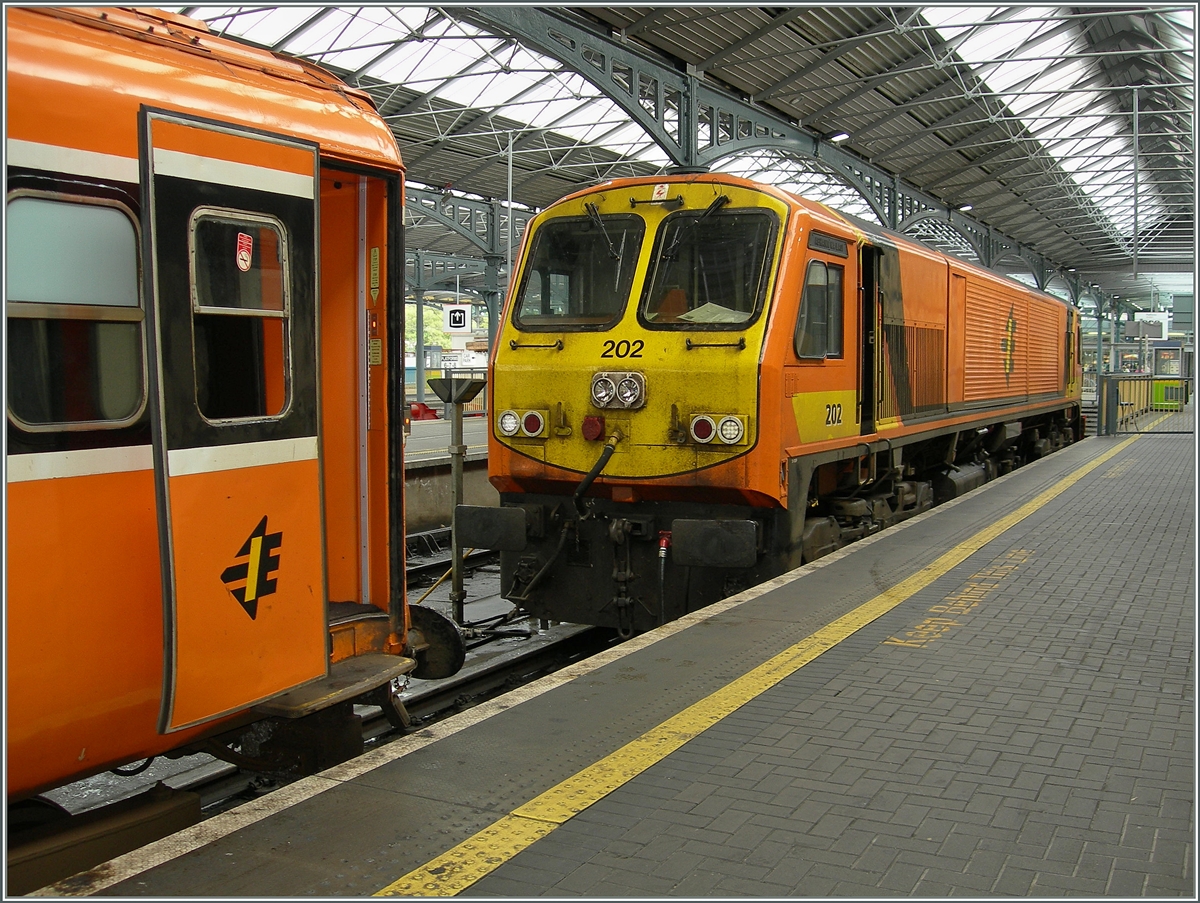 The IR CIE CC 202 in Dublin Heuston. 08.10.2006