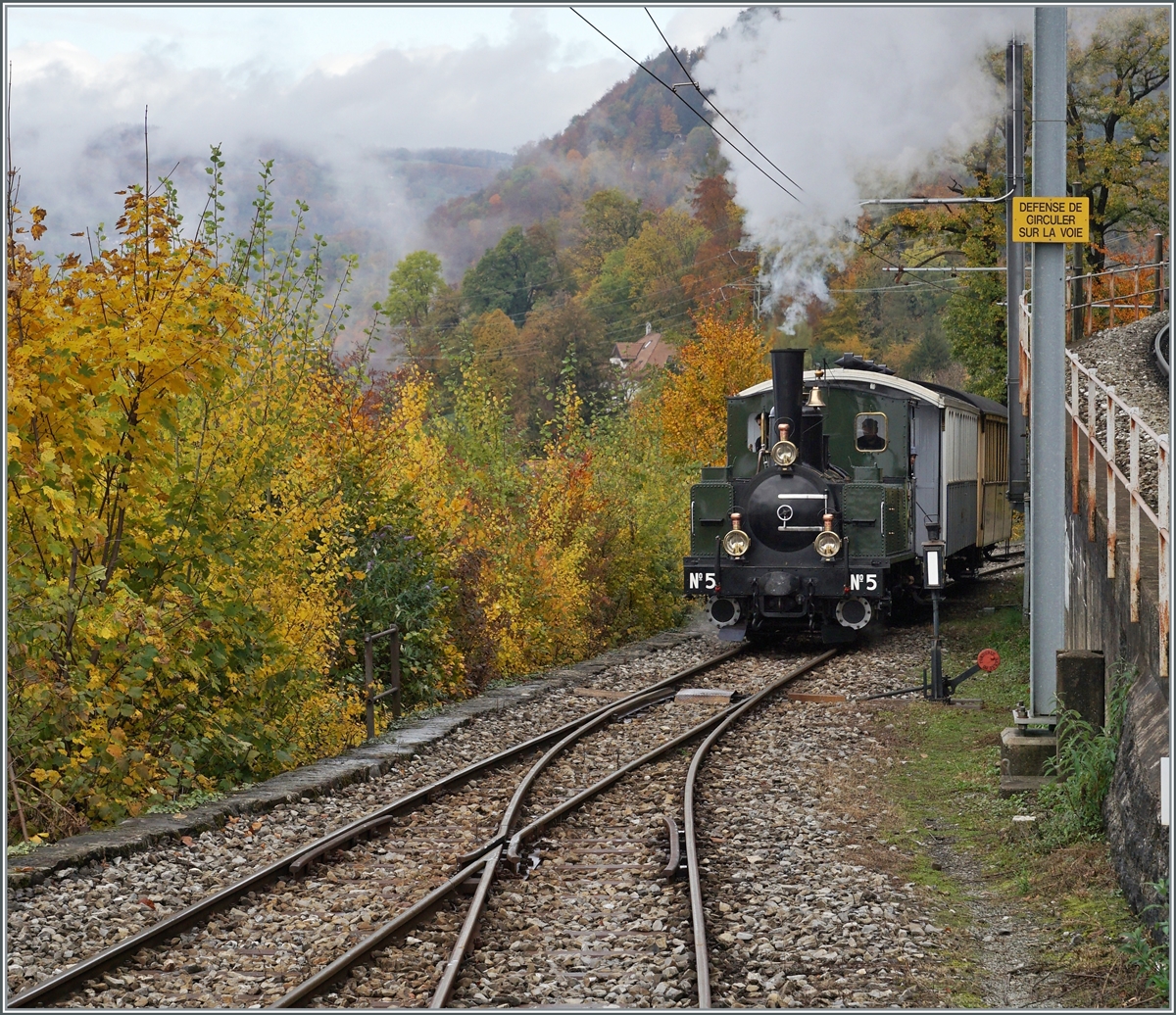 The LEB G 3/3 (builed 1890) in Chamby. 

24.10.2020