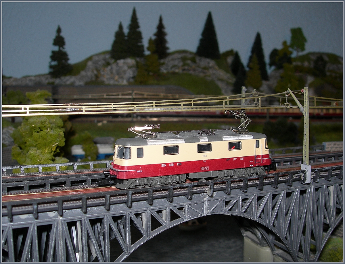 The Märklin mini club SBB Re 4/4 II 11161.

21.12.2019