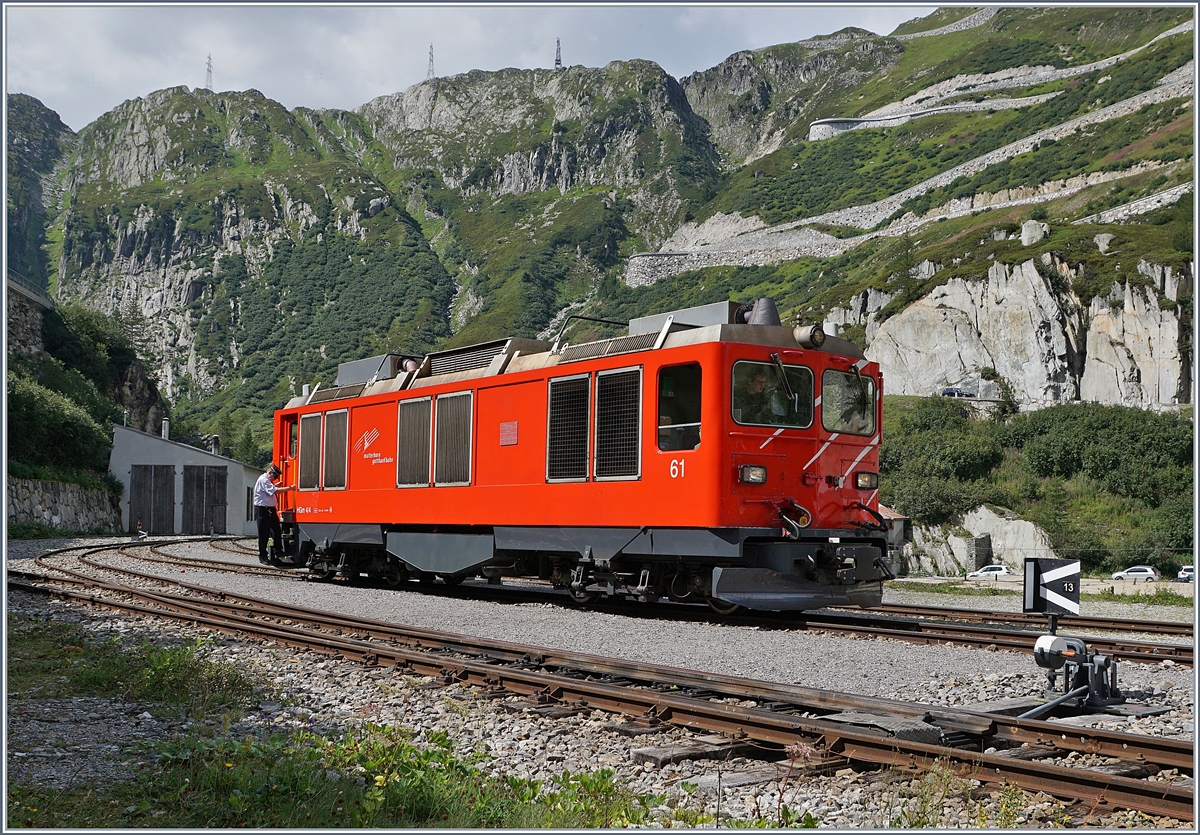 The MGB HGm 4/4 61 in Gletsch. 

31.08.2019