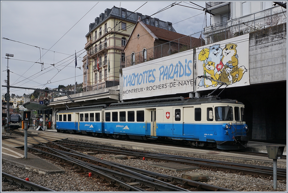 The MOB ABDe 8/6 4001 SUISSE in Montreux.
12.04.2018