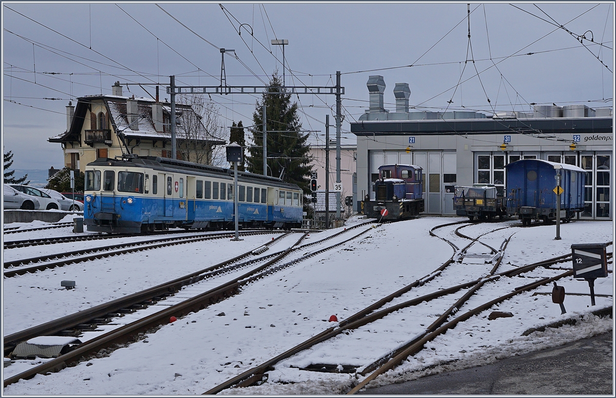 The MOB ABDE 8/8 4001 SUISSE in Chernex.
29.12.2017