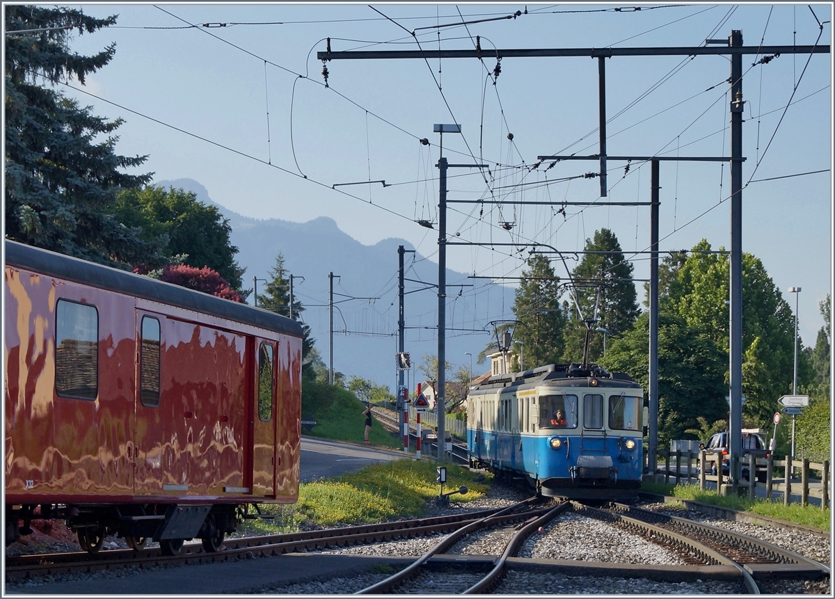 The MOB ABDe 8/8 4001 SUISSE in Fontanivent.
21.06.2018