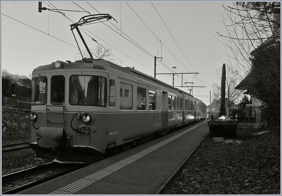 The MOB ABDe 8/8 4002 VAUD in Fontanivent.
13.02.2018