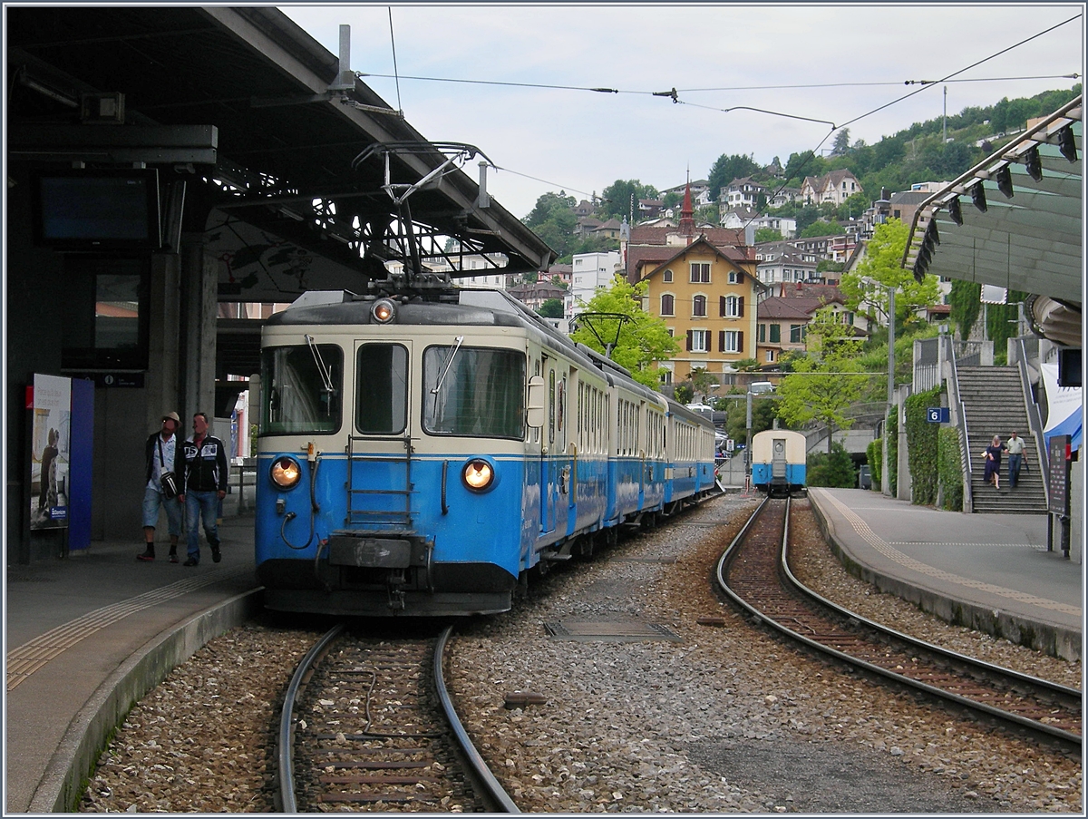 The MOB ABDe 8/8 4003  BERN  in Montreux.
05.06.2017