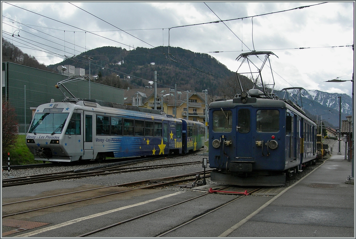 The MOB BDe 4/4 3004 in Blonay.
29.03.2016