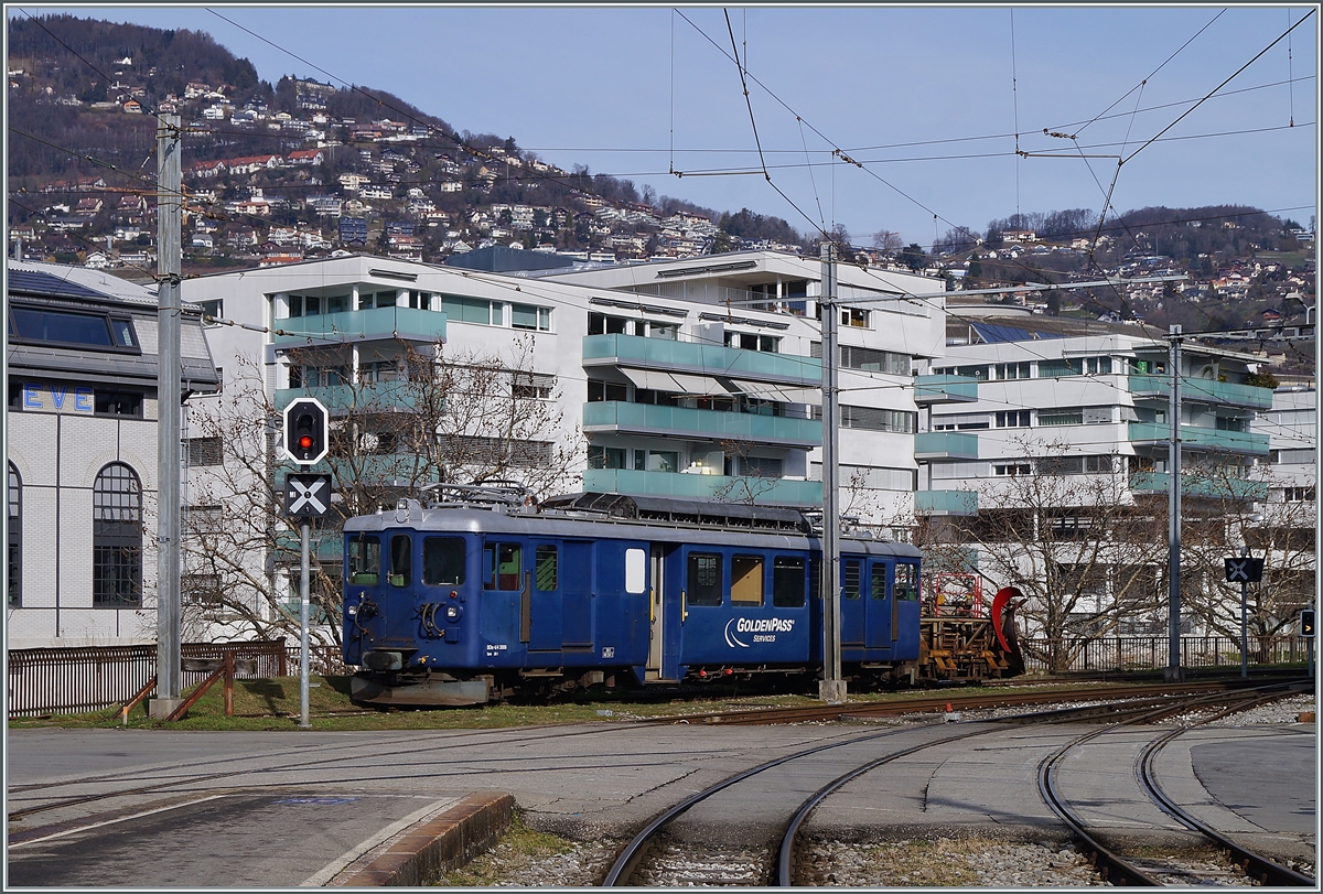The MOB BDe 4/4 3006 in Vevey. 

15.02.2021