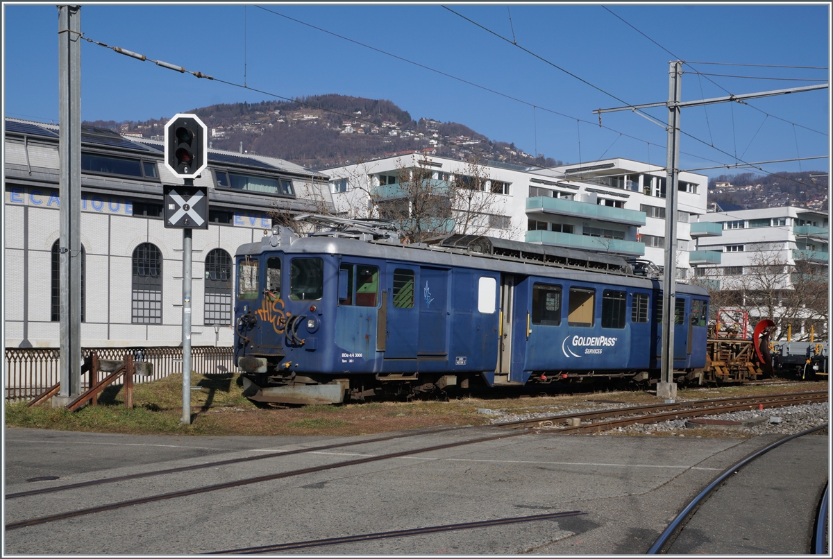 The MOB BDe 4/4 3006 in Vevey. 

16.02.2023