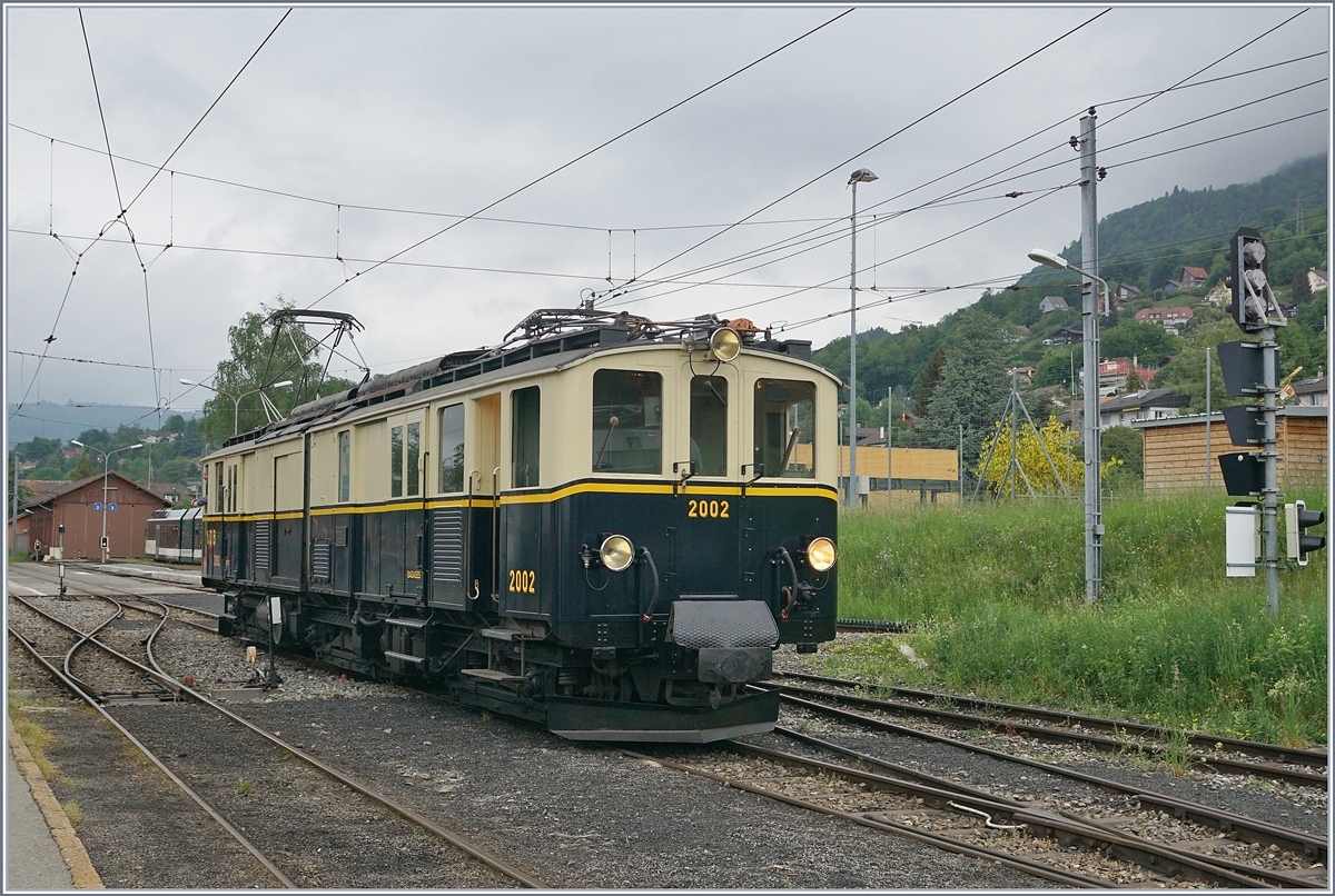 The MOB FZe 6/6 2002 in Blonay.
10.05.2018