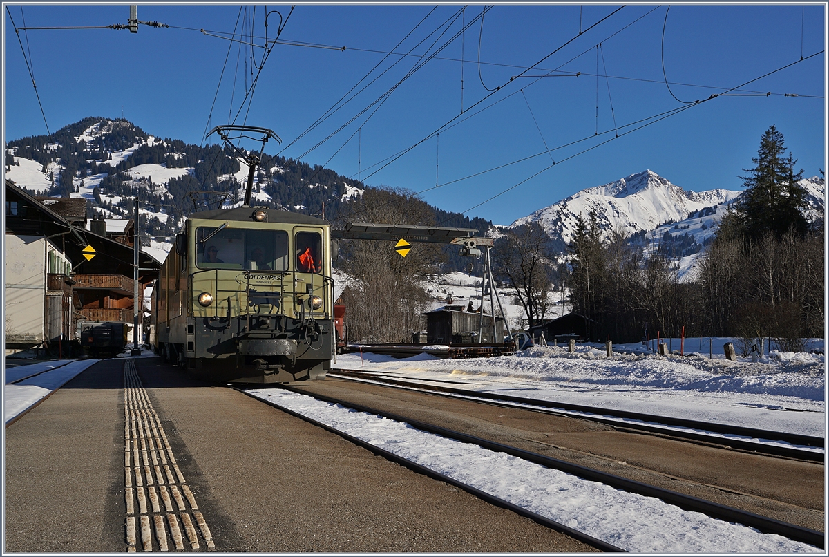 The MOB GDe 4/4 6003 in Saanen. 

06.02.2020