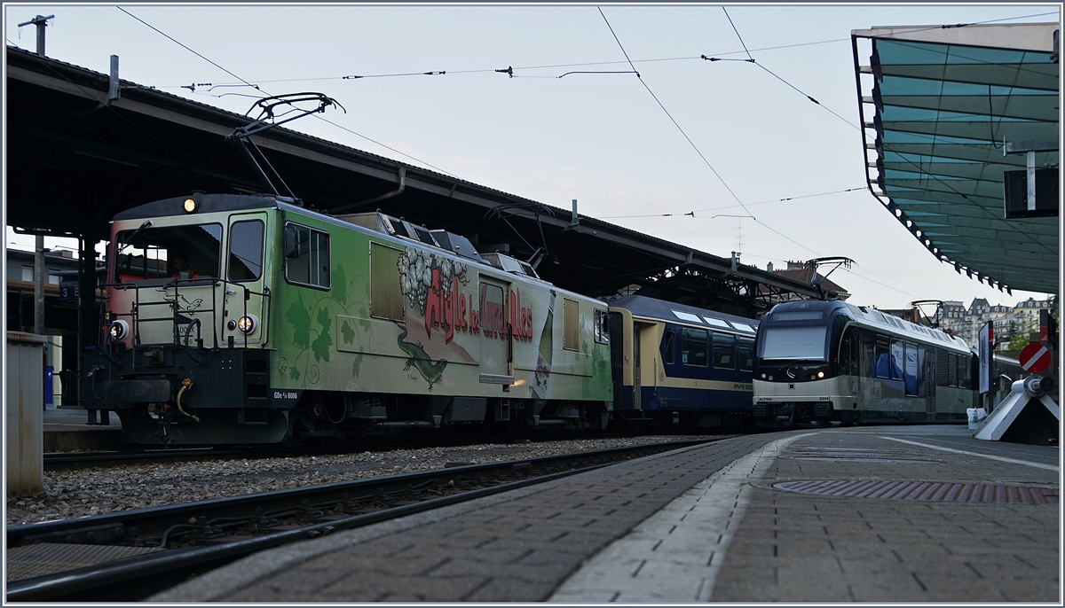 The MOB GDe 4/4 6006 with a Panoramic Express in Montreux.
16.09.2017