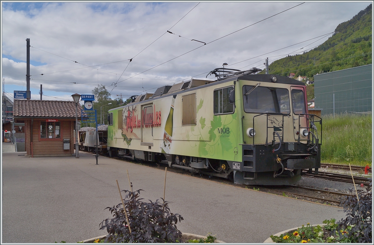 The MOB GDe 4/4 6006 in Blonay.

26.05.2021