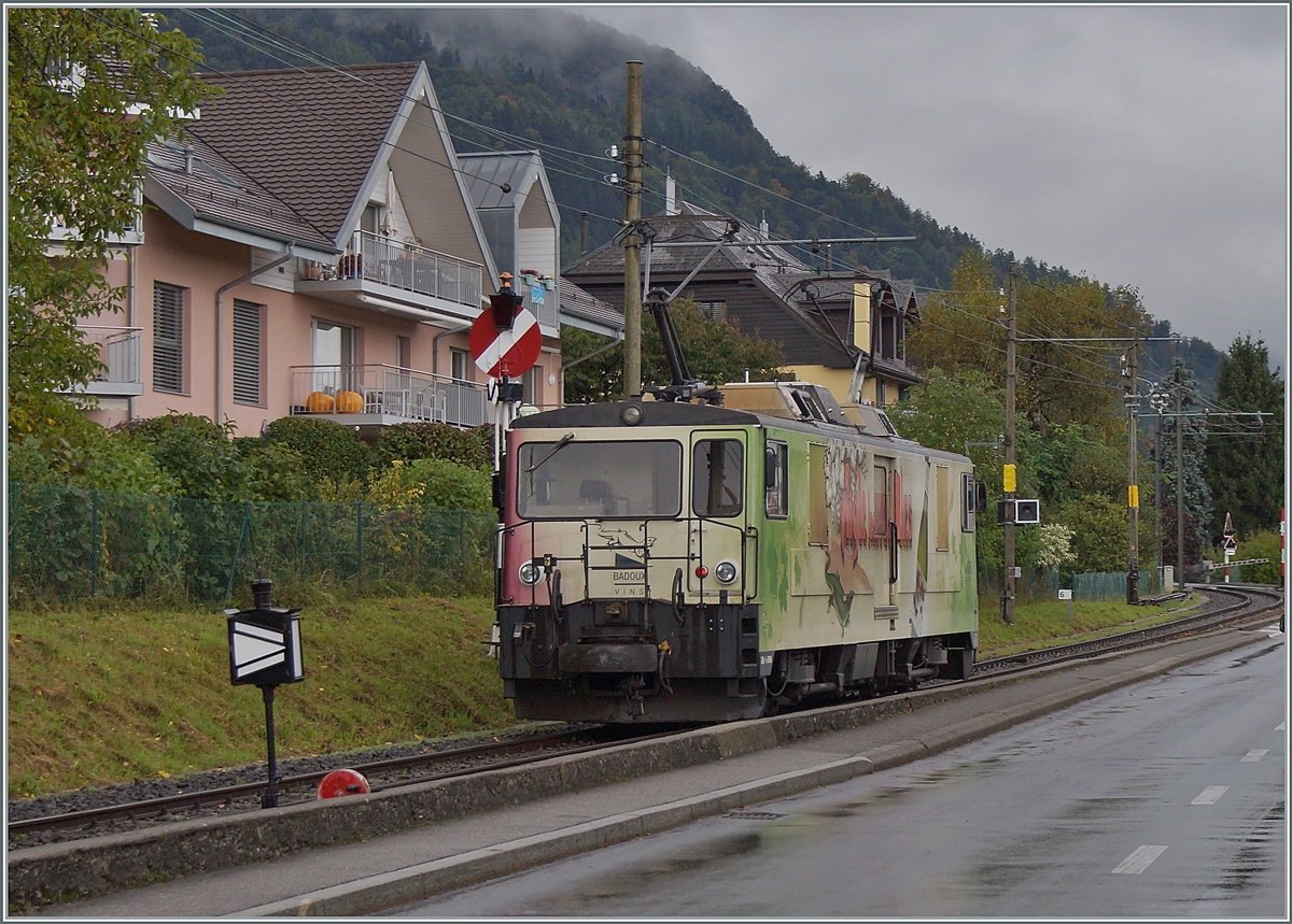 The MOB GDe 4/4 6006 in Blonay on the way to Chamby.

05.10.2021