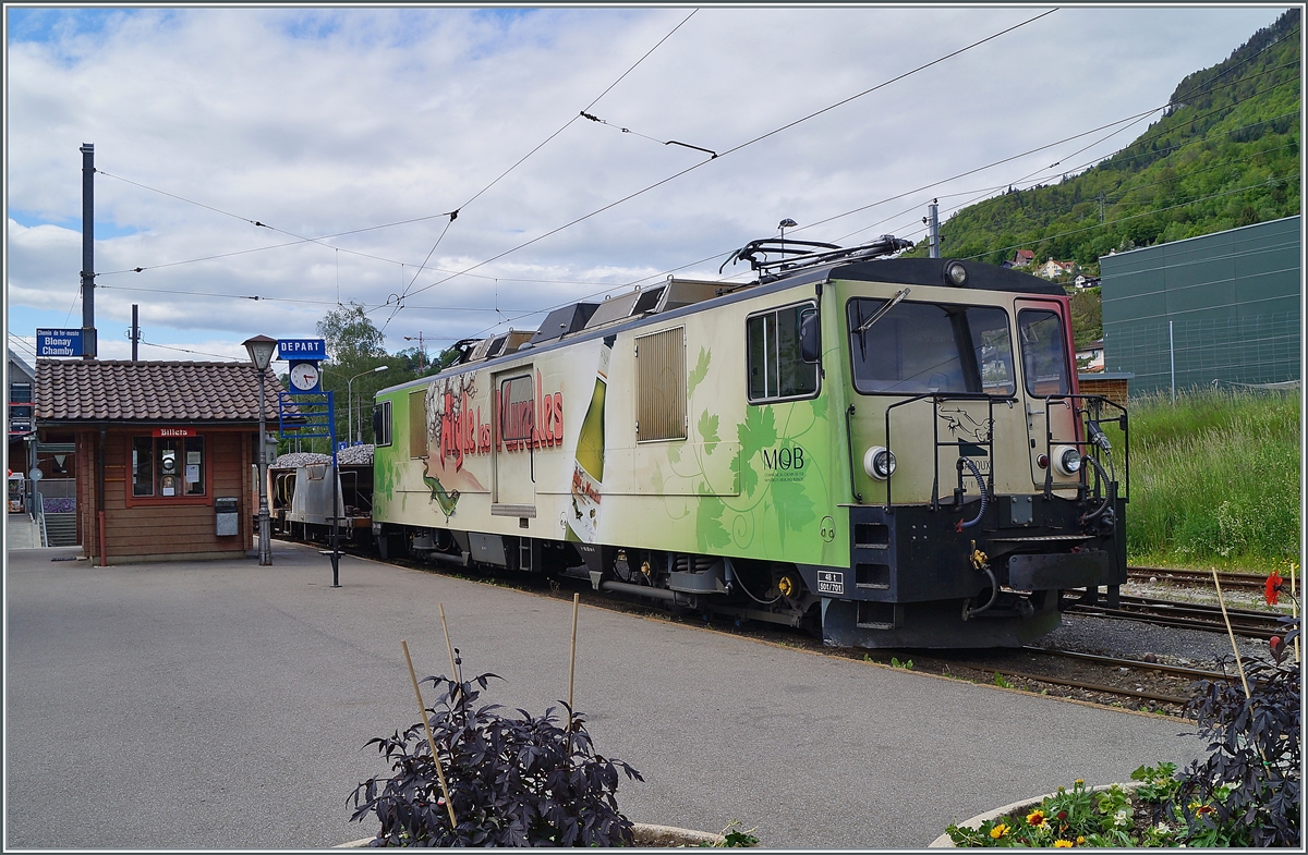 The MOB GDe 4/4 6006 in Blonay. 

26.05.2021