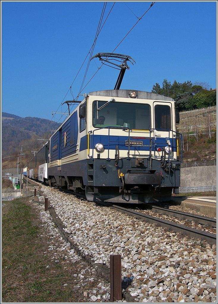 The MOB GDE 4/4 (Serie 6000) near Montreux.
14.03.2007