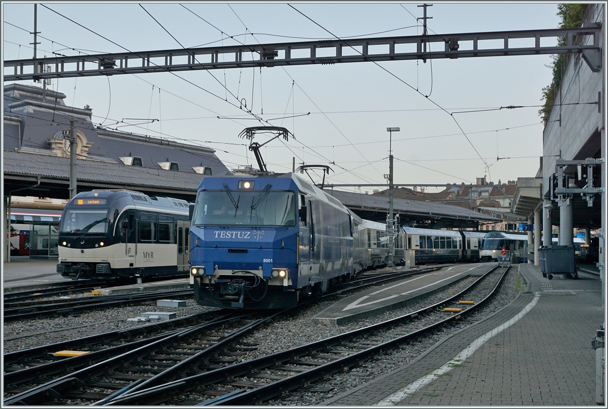 The MOB Ge 4/4 8001 with the Golden Pass Express GPX 4064 Montreux - Interlaken Ost in Montreux. 

24.08.2023