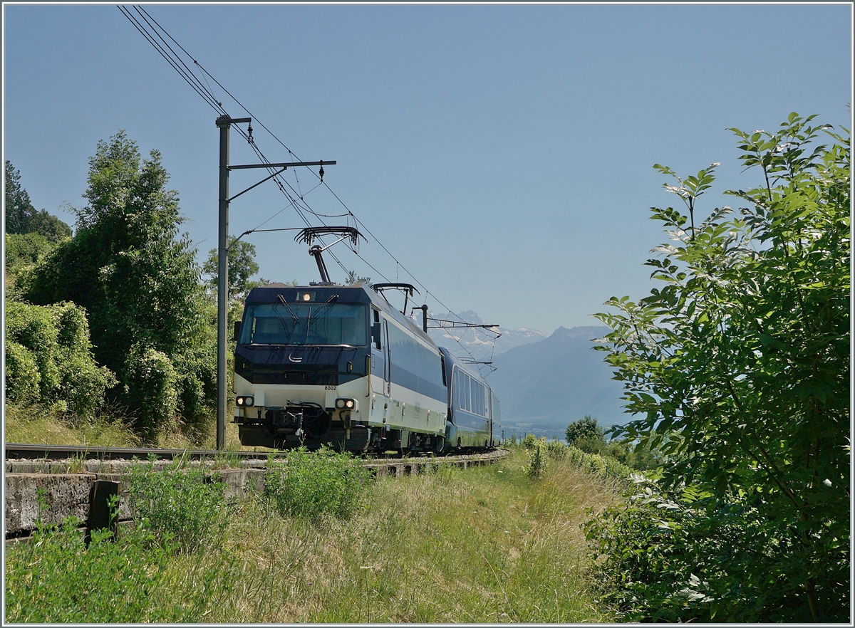 The MOB Ge 4/4 wiht his GPX in the vineyard by Planchamp.

24.06.2023