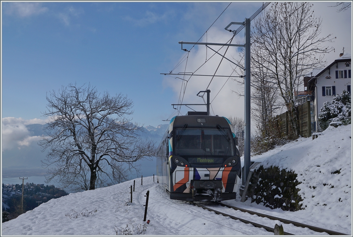 The MOB Lenkerpendel  Monach  (created by -Sarah Morris) Be 4/4 (Serie 5000) near Les Avants on the way to Montreux.

02.12.2020