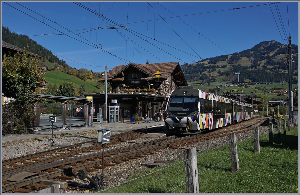 The  Monarch , created by Sarah Morris on the way to Rougemont by his stop in Saanen.
10.10.2017