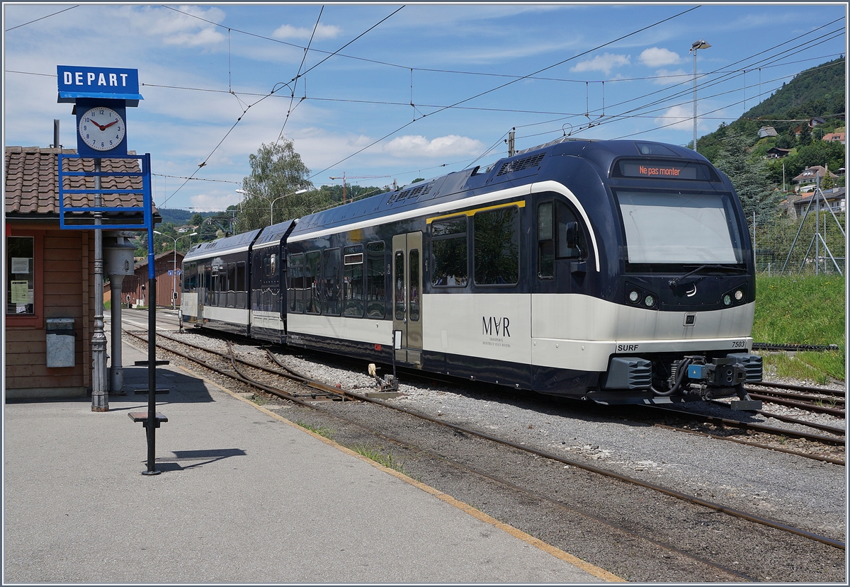 The MVR ABeh 2/6 7503  Blonay-Chamby  by the Blonay-Chamby Station in Blonay.

14.07.2020