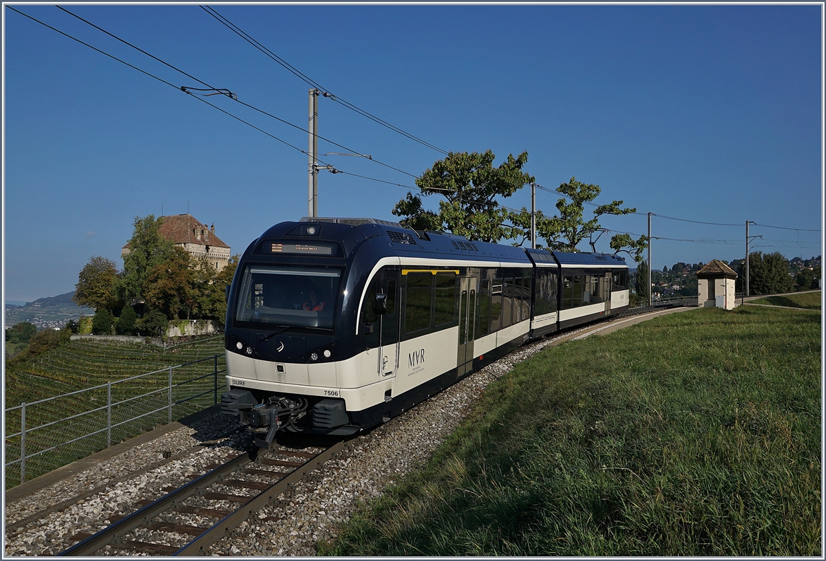 The MVR (MOB) ABeh 2/6 7506 on the way to Montreux by Chatelard VD.
15.09.2018