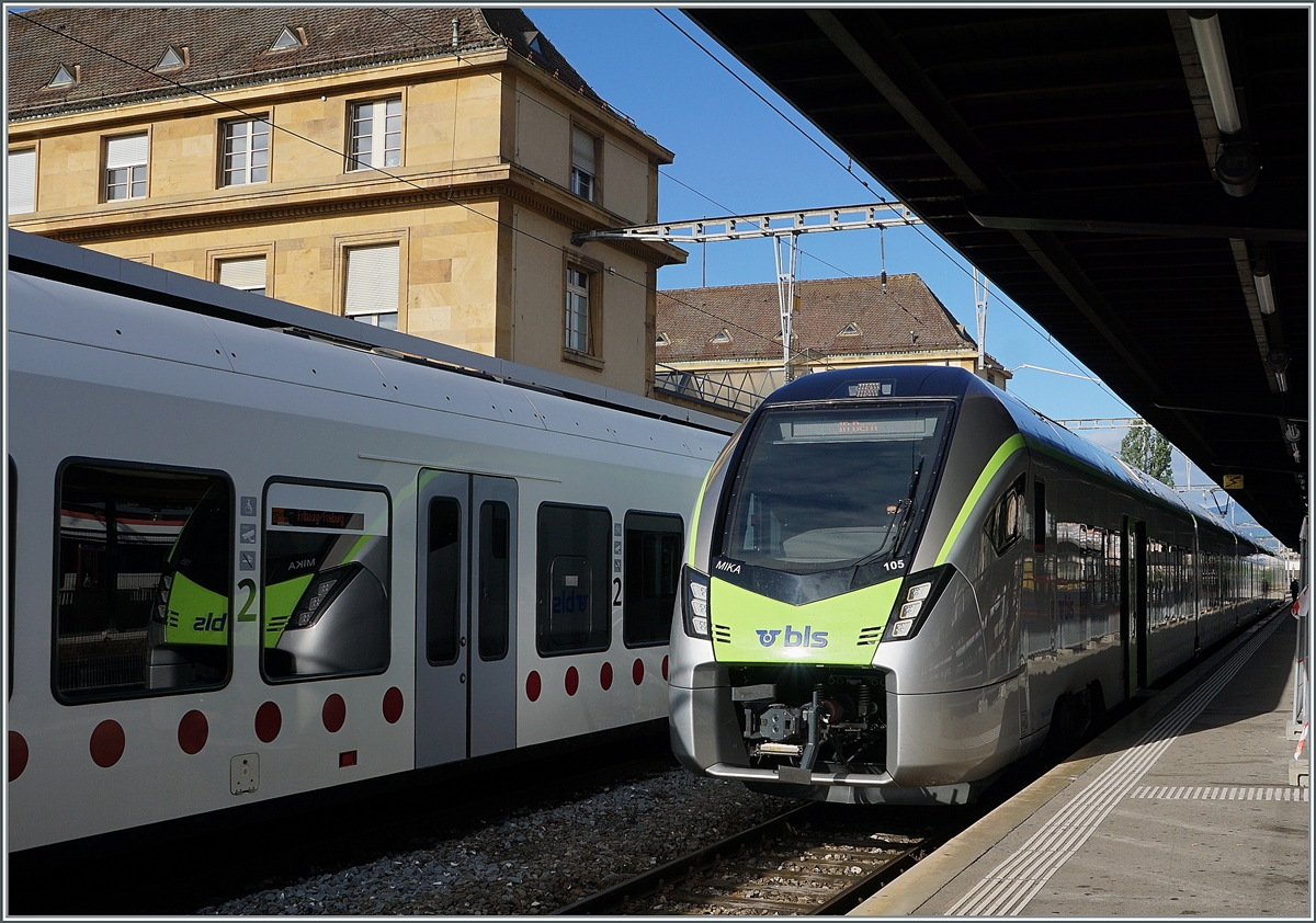 The new BLS RABe 528 105 MIKA in Neuchâtel.

06.06.2021