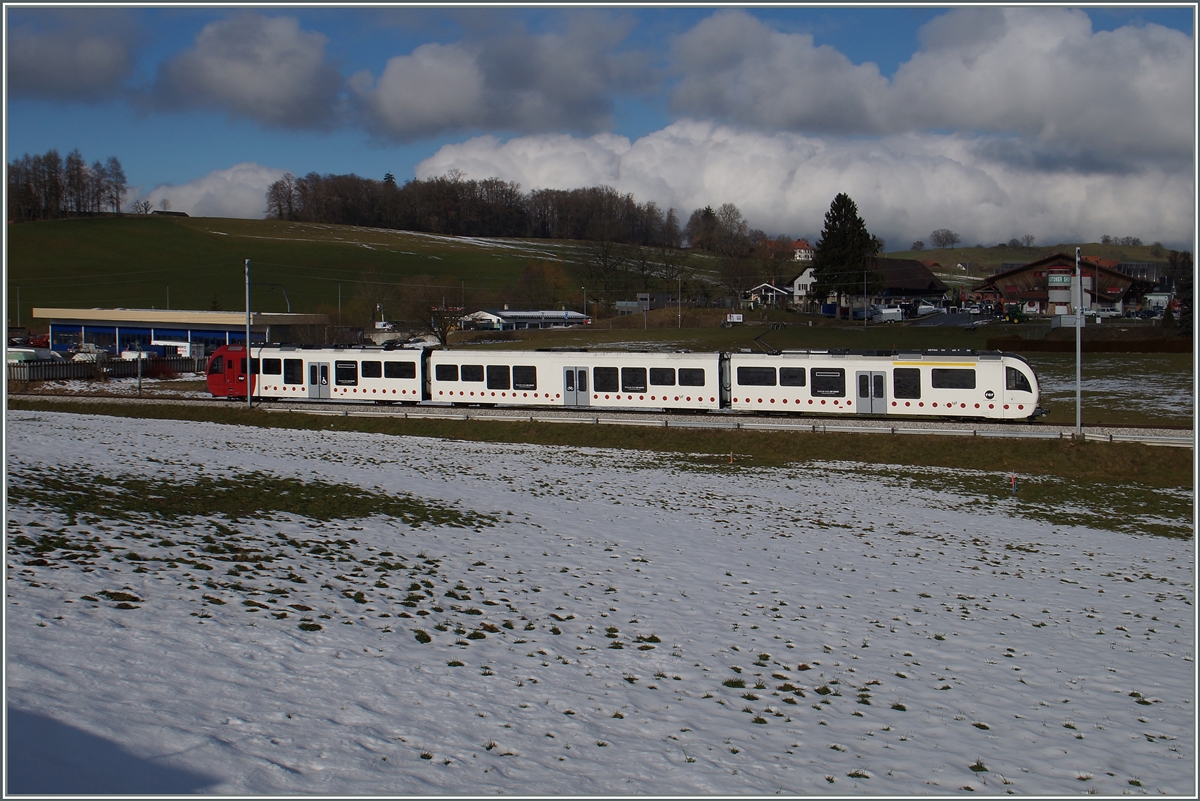 The new TPF ABe 2/4 102 -B- Be 2/4 102 by Chatel St Denis.
29.01.2016
