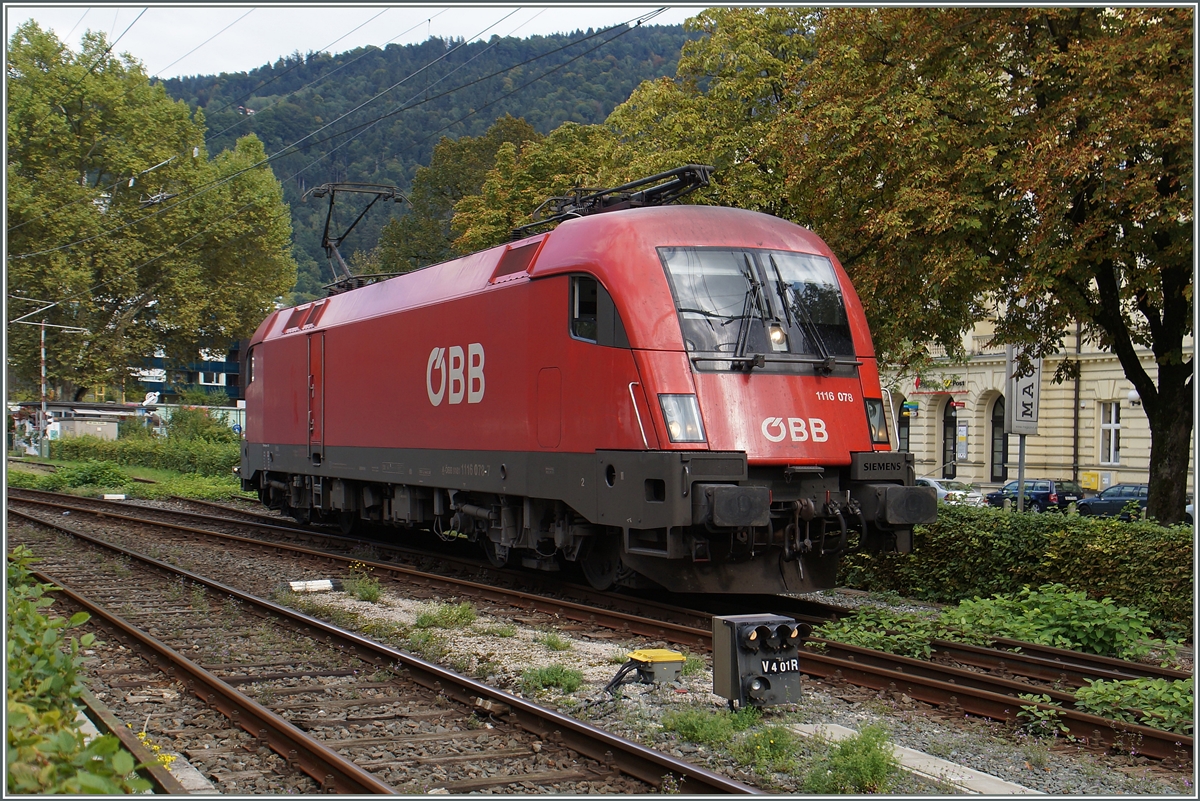 The ÖBB 1116 078 in Bregenz.
19.09.2015
